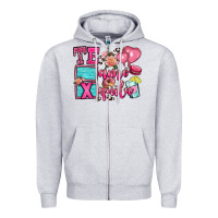 Heather Grey te amo te quila Zipper Hoodie - OliviaCreatesArt