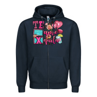 Navy te amo te quila Zipper Hoodie - OliviaCreatesArt