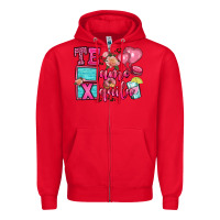 Red te amo te quila Zipper Hoodie - OliviaCreatesArt