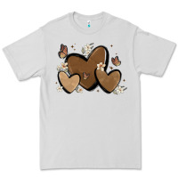 Dove Grey melanin hearts Premium Tee - MaliasSmallBusiness