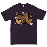 Plum melanin hearts Premium Tee - MaliasSmallBusiness