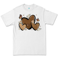 White melanin hearts Premium Tee - MaliasSmallBusiness