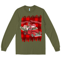 Army Green Merry Christmas Y'all Truck Long Sleeve Tee - Bettercallsaul