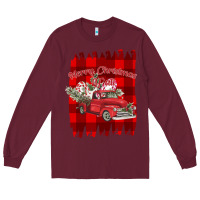 Burgundy Merry Christmas Y'all Truck Long Sleeve Tee - Bettercallsaul