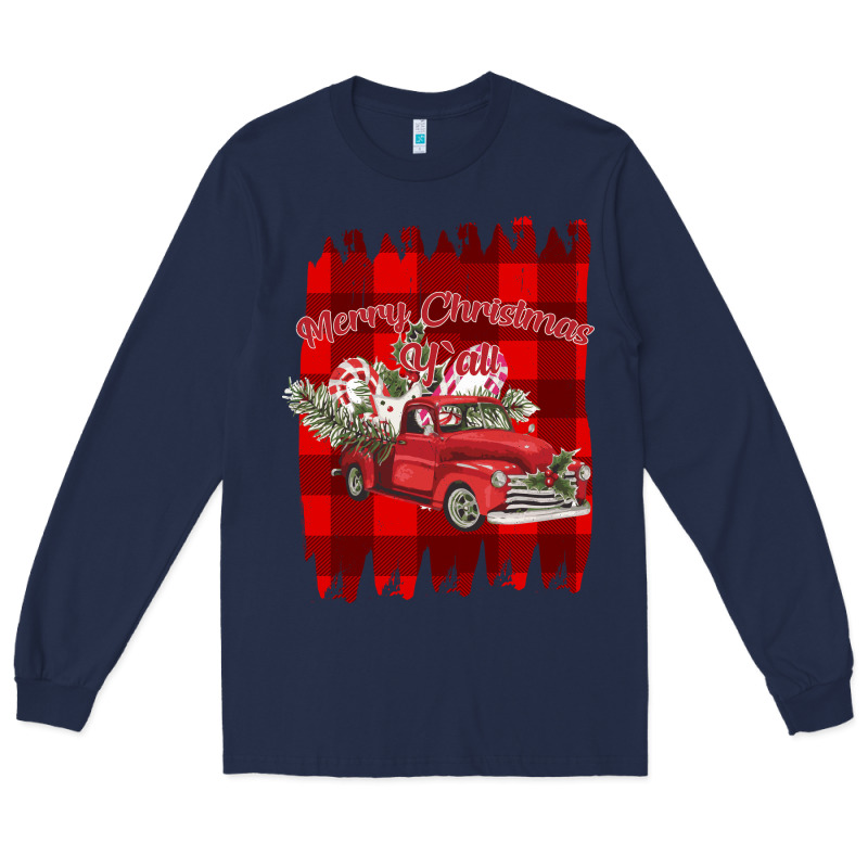 Merry Christmas Y'all Truck Long Sleeve Tee by Bettercallsaul | Teevron