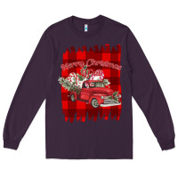 Plum Merry Christmas Y'all Truck Long Sleeve Tee - Bettercallsaul