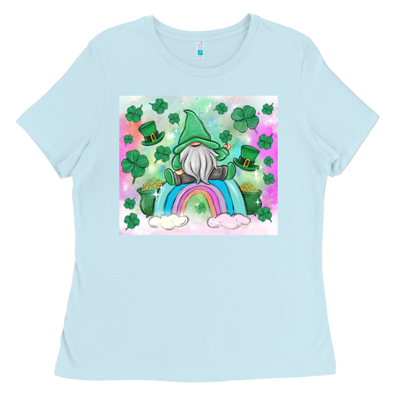St Patrick's Gnome Ladies Tee by MaliasSmallBusiness | Teevron