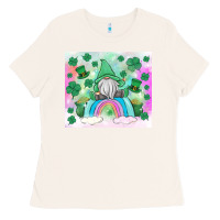 Bone st patrick's gnome Ladies Tee - MaliasSmallBusiness