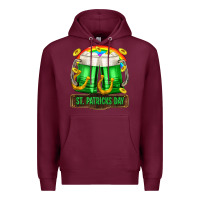 Burgundy St. Patrick's Day beer Premium Hoodie - OliviaCreatesArt