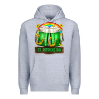 Heather Grey St. Patrick's Day beer Premium Hoodie - OliviaCreatesArt