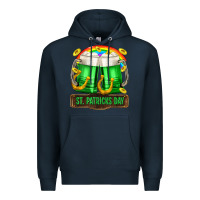Navy St. Patrick's Day beer Premium Hoodie - OliviaCreatesArt