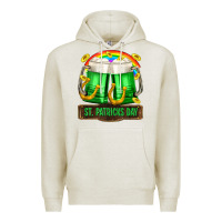 Oatmeal Heather St. Patrick's Day beer Premium Hoodie - OliviaCreatesArt