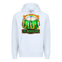 White St. Patrick's Day beer Premium Hoodie - OliviaCreatesArt