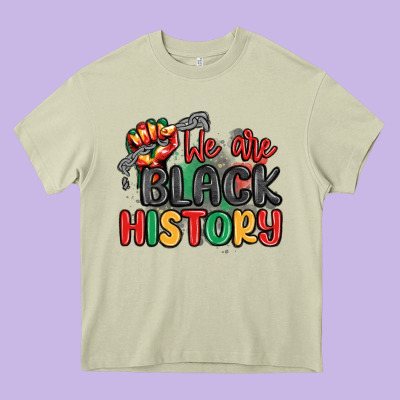 We Are Black History Heavy Core Tee Designed By Maliassmallbusiness
