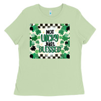 Matcha not lucky just blessed Ladies Tee - MaliasSmallBusiness