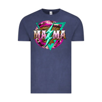Vintage Denim mama life and thunderbolt Vintage Tee - JahusDesignShop