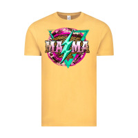 Vintage Mustard mama life and thunderbolt Vintage Tee - JahusDesignShop