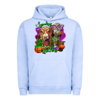 Pigment Grape Ice spooky halloween cows Urban Hoodie - LillyAllenDesigns