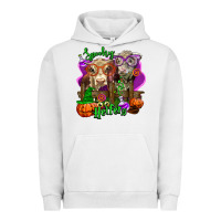 Pigment Lunar Rock spooky halloween cows Urban Hoodie - LillyAllenDesigns