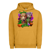 Pigment Peanut Butter spooky halloween cows Urban Hoodie - LillyAllenDesigns