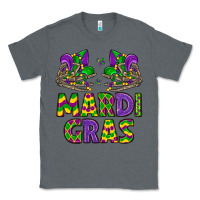 Charcoal Heather mardi gras Classic Tee - LillyAllenDesigns