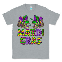 Heather Grey mardi gras Classic Tee - LillyAllenDesigns