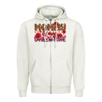 Oatmeal Heather mommy is my valentine olıvıa Zipper Hoodie - OliviaCreatesArt