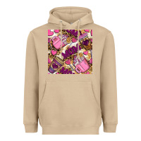 Mushroom Mom Coffee Cups With Leopard Digital Paper Heavyweight Hoodie - BundleAndBundleShop