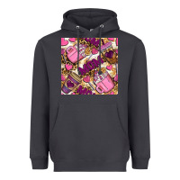 Smoke Mom Coffee Cups With Leopard Digital Paper Heavyweight Hoodie - BundleAndBundleShop