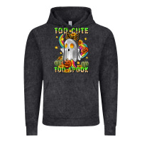 Vintage Black too cute too spook Vintage Hoodie - LillyAllenDesigns