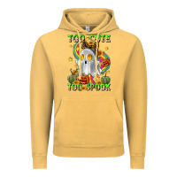Vintage Mustard too cute too spook Vintage Hoodie - LillyAllenDesigns