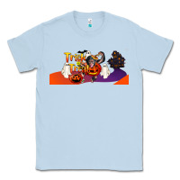Dusty Blue Trick Or Treat Baby Chimpanzee Classic Tee - LillyAllenDesigns