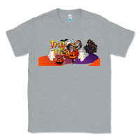 Heather Grey Trick Or Treat Baby Chimpanzee Classic Tee - LillyAllenDesigns