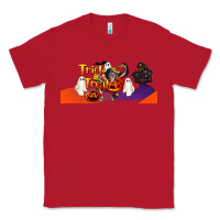 Red Trick Or Treat Baby Chimpanzee Classic Tee - LillyAllenDesigns
