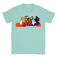 Seafoam Trick Or Treat Baby Chimpanzee Classic Tee - LillyAllenDesigns