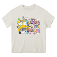 Cream every bunny's favorite bus driver malia Heavy Core Tee - MaliasSmallBusiness