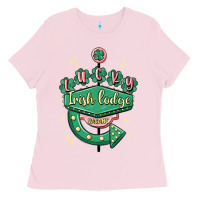 Bubblegum Pink irish lodge vacant Ladies Tee - MaliasSmallBusiness