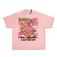 Salmon birthday queen i dont get older i level up Urban Heavy Tee - Artiststas