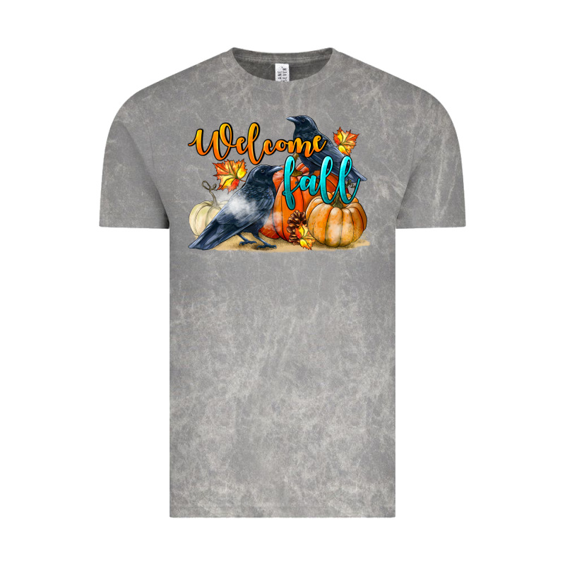 Welcome Fall With Crow Vintage Tee by LillyAllenDesigns | Teevron