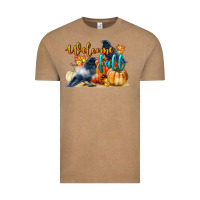 Vintage Coffee Welcome Fall With Crow Vintage Tee - LillyAllenDesigns