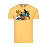 Vintage Mustard Welcome Fall With Crow Vintage Tee - LillyAllenDesigns