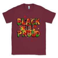 Burgundy black and proud Classic Tee - LillyAllenDesigns