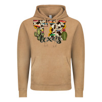 Vintage Camel texas state cowhide serape cactus Vintage Hoodie - RanaPortraitStore
