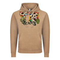 Vintage Coffee texas state cowhide serape cactus Vintage Hoodie - RanaPortraitStore