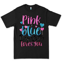 Black pink or blue big sister loves you Premium Tee - MaliasSmallBusiness