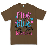 Cacao pink or blue big sister loves you Premium Tee - MaliasSmallBusiness