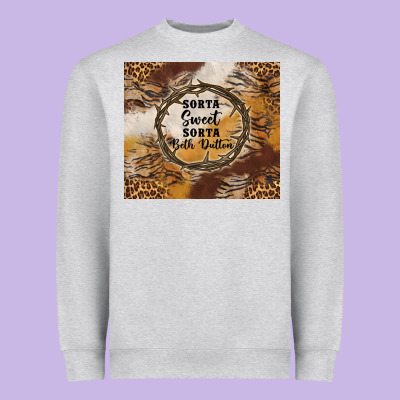 Western Sorta Sweet Sorta Beth Dutton Tumbler Tbs Heavyweight Sweatshirt Designed By Tumblerdesignbyshophia