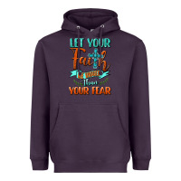 Plum Let Your Faith Be Bigger Than Your Fear Heavyweight Hoodie - BundleAndBundleShop