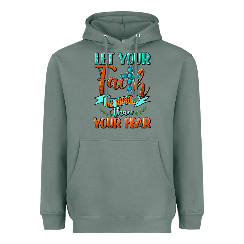 Let Your Faith Be Bigger Than Your Fear Heavyweight Hoodie by BundleAndBundleShop | Teevron