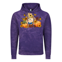 Cloud Purple fall scarecrow Vintage Hoodie - LillyAllenDesigns